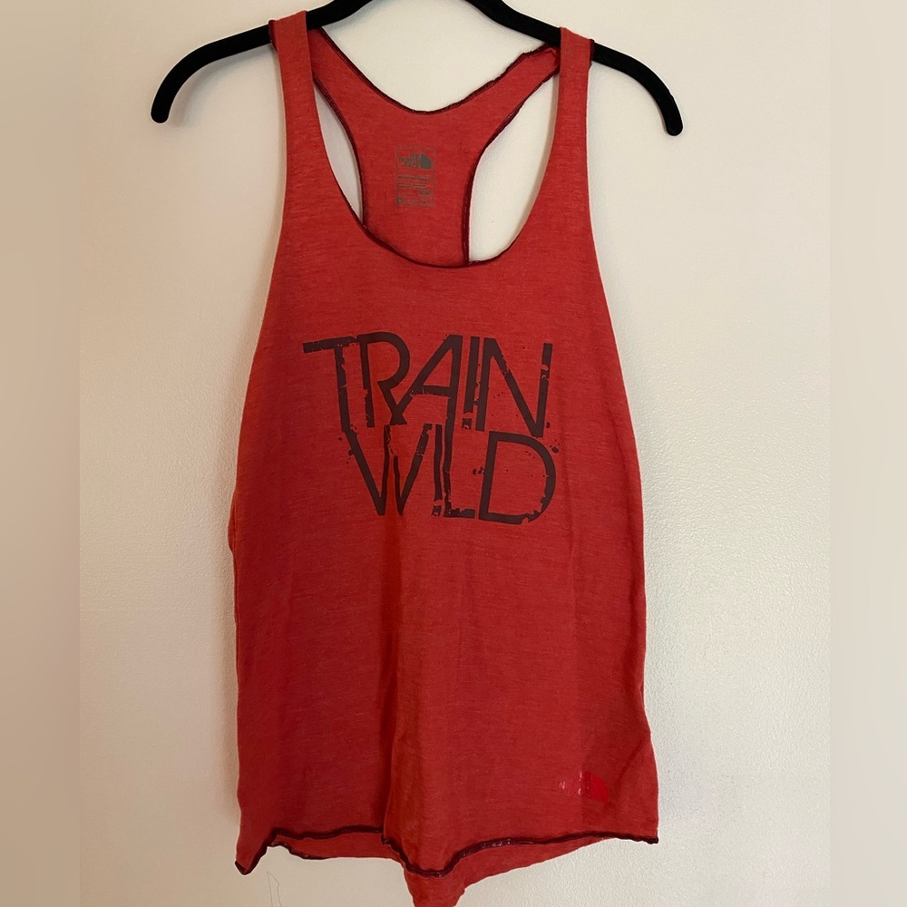 North Face Red "Train Wild" Tank Top